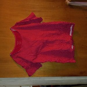 White stag plus size women polka dot tshirt  blouse